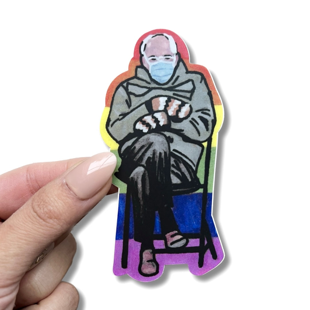 Bernie Sanders Mittens Sticker