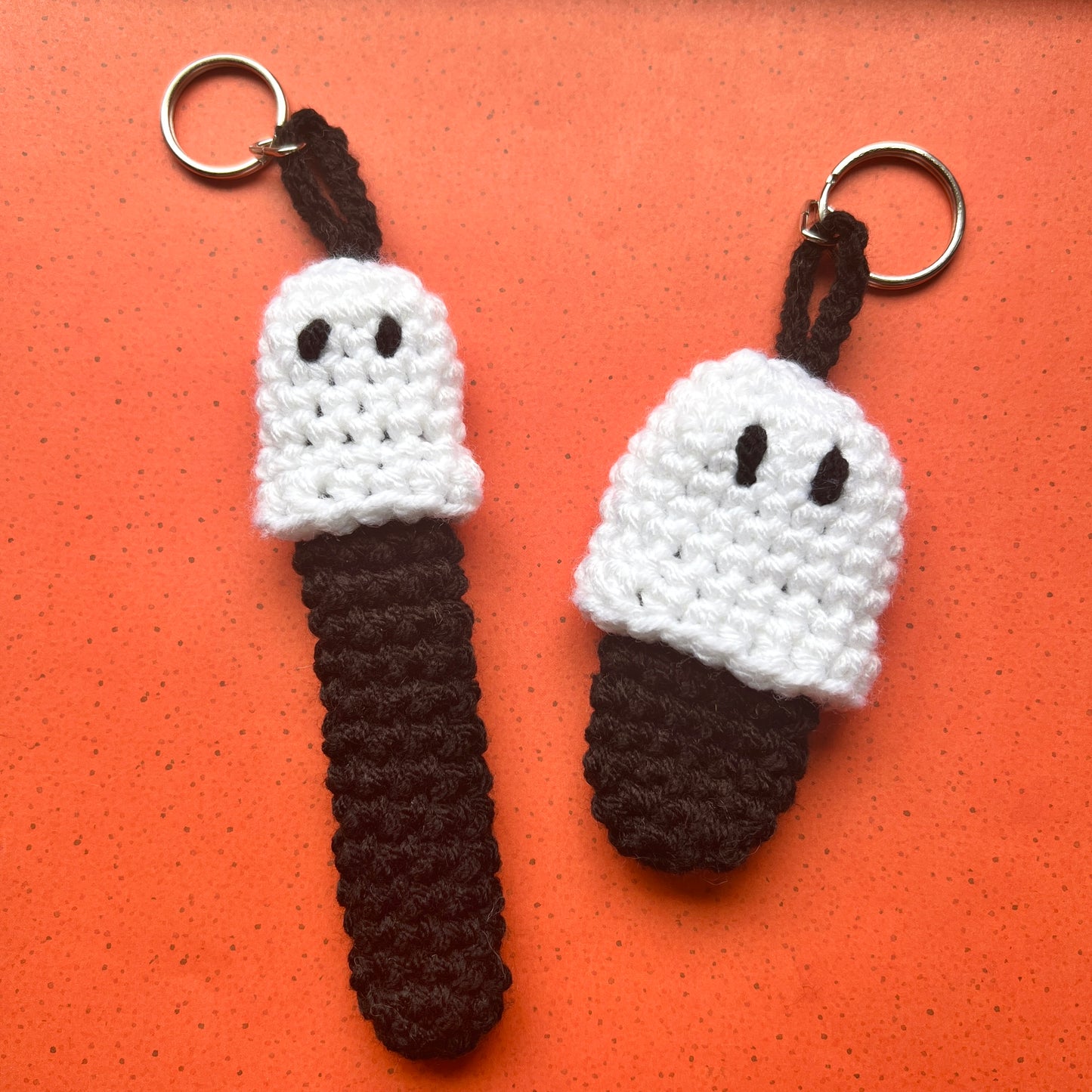 Ghost Chapstick/Lighter/Vape Holder Keychain