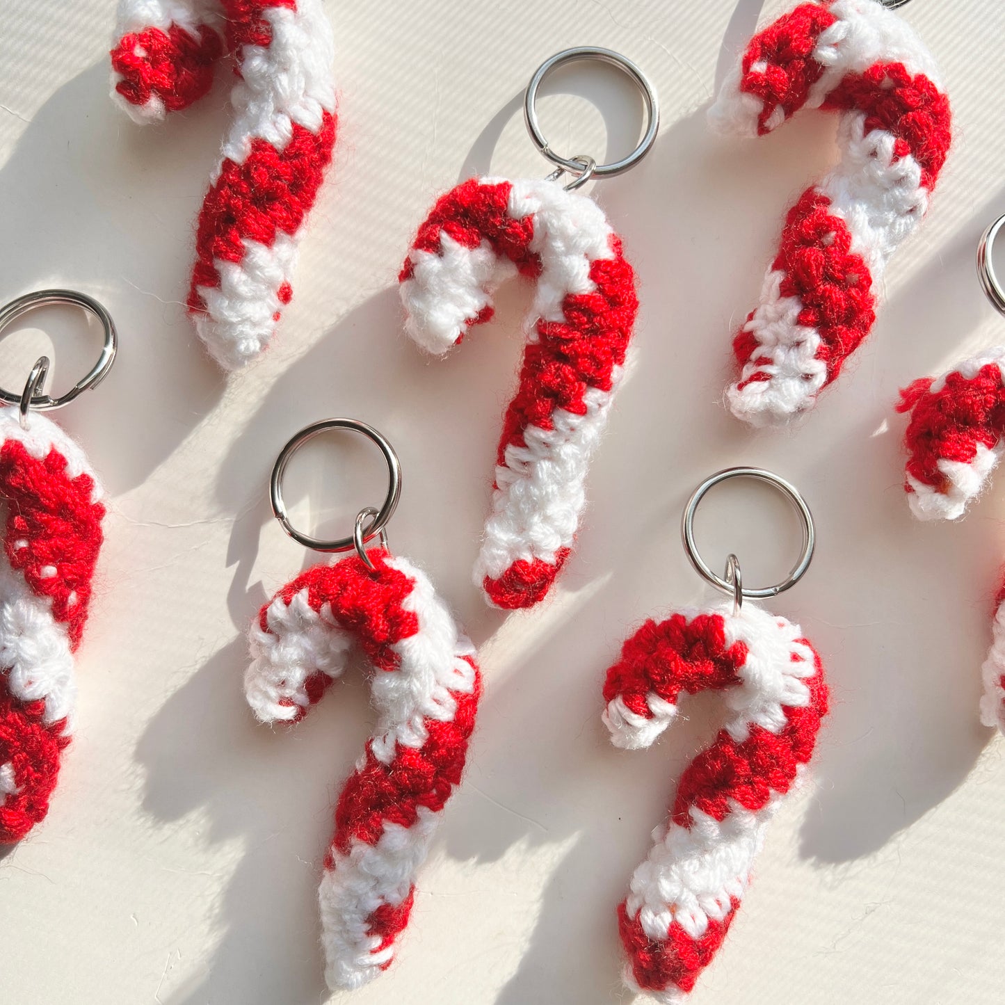 Candy Cane Keychain