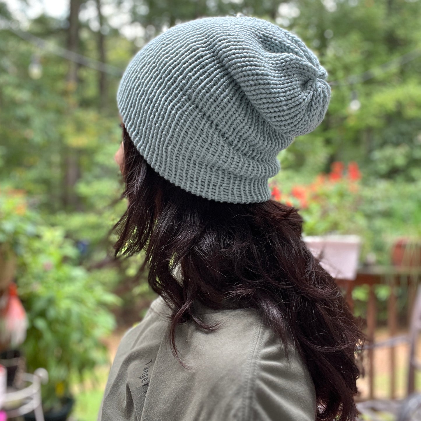 Sky Blue Knit Beanie
