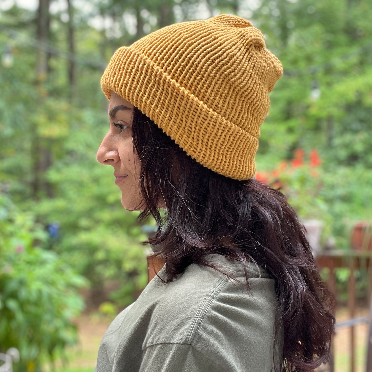 Sunflower Yellow Knit Beanie