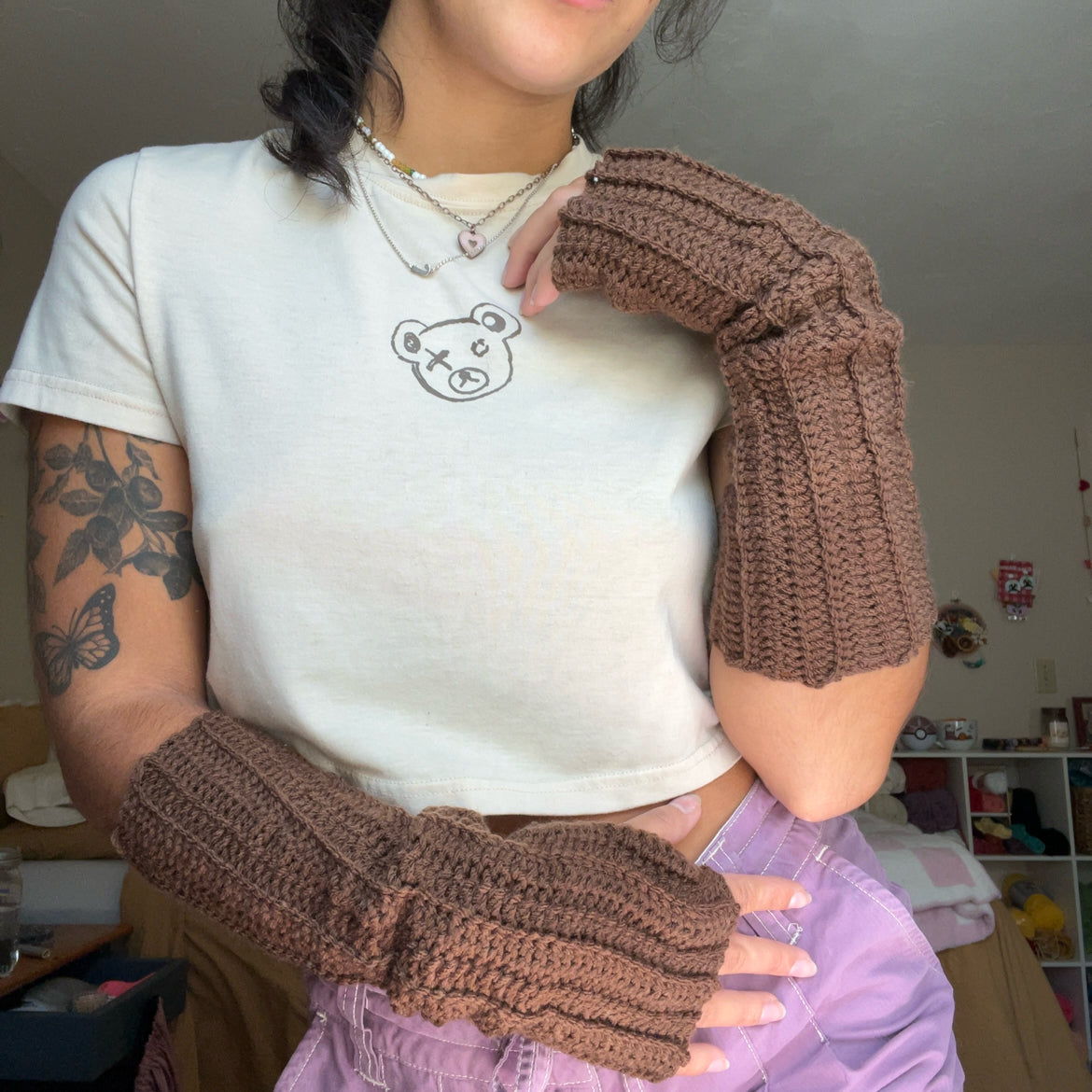 Chocolate Arm Warmers