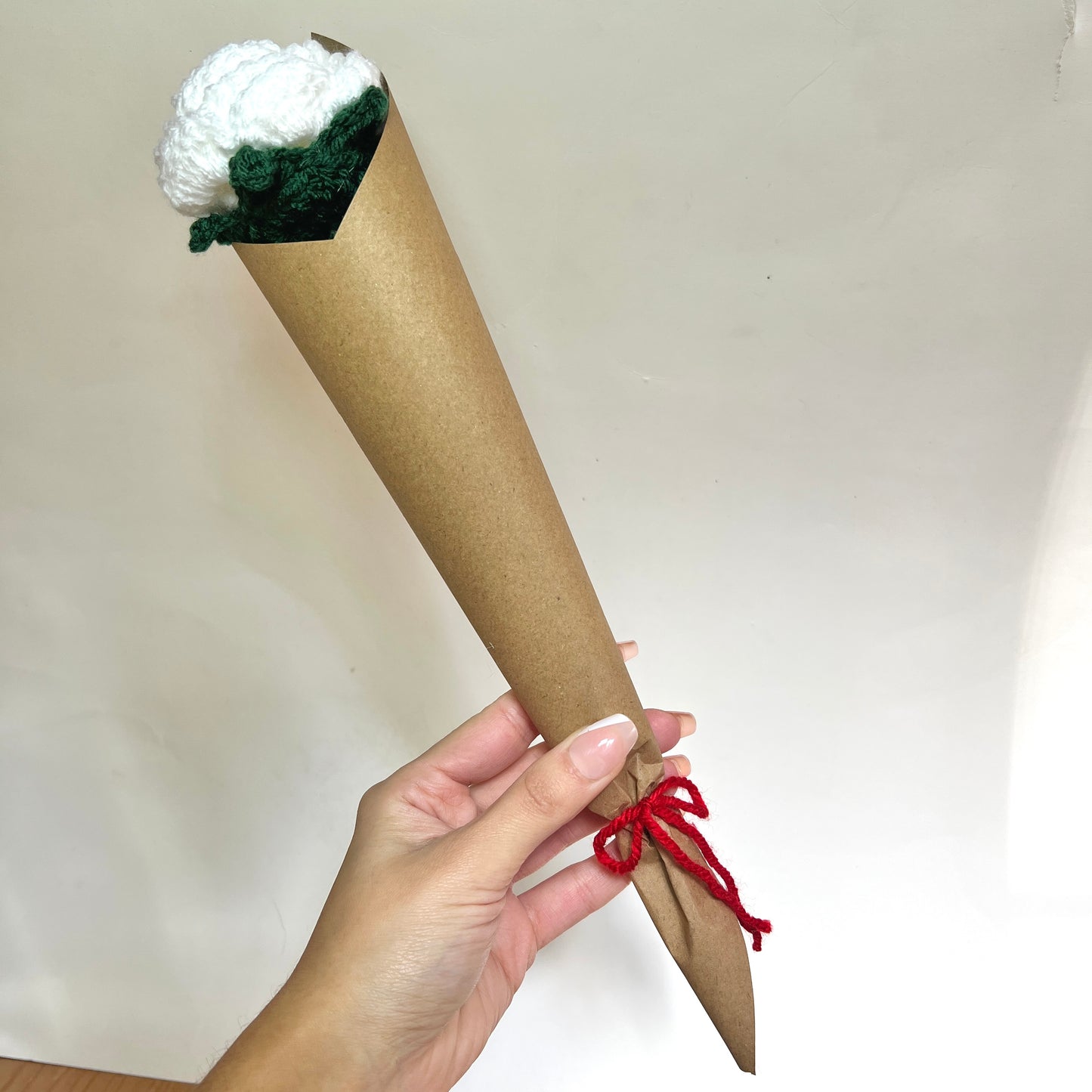 Crochet Rose | Valentine’s Day Single Flower Bouquet