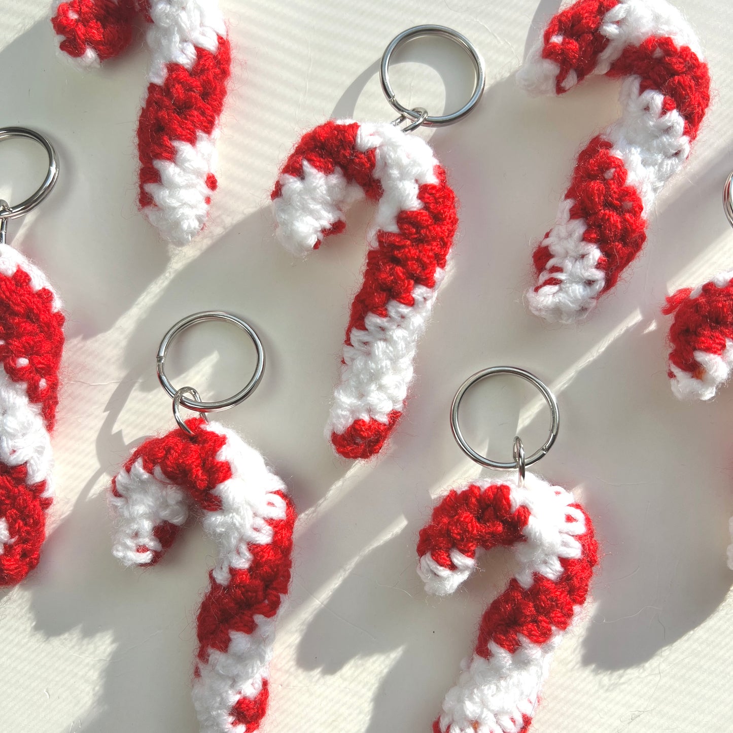 Candy Cane Keychain