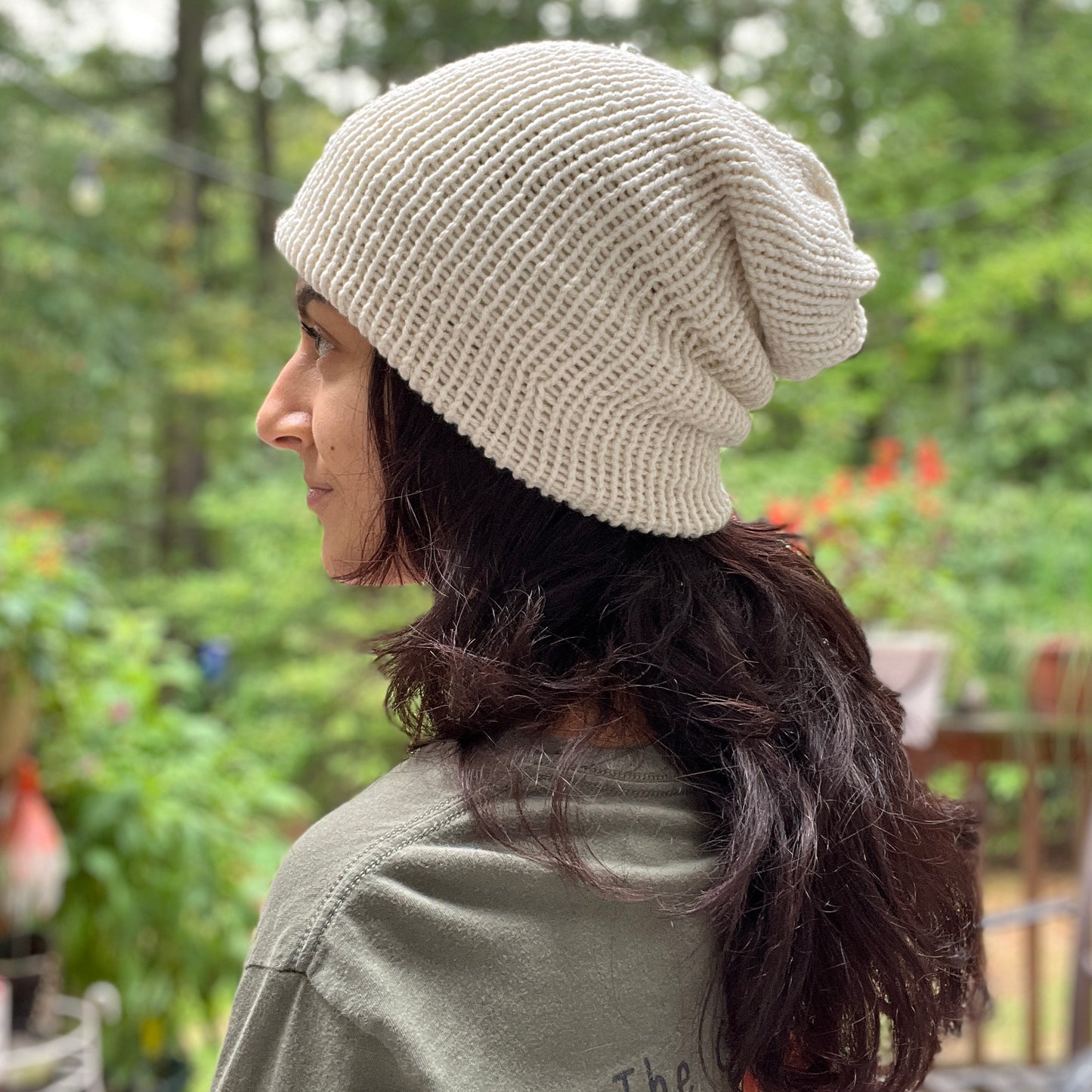 Ivory Knit Beanie