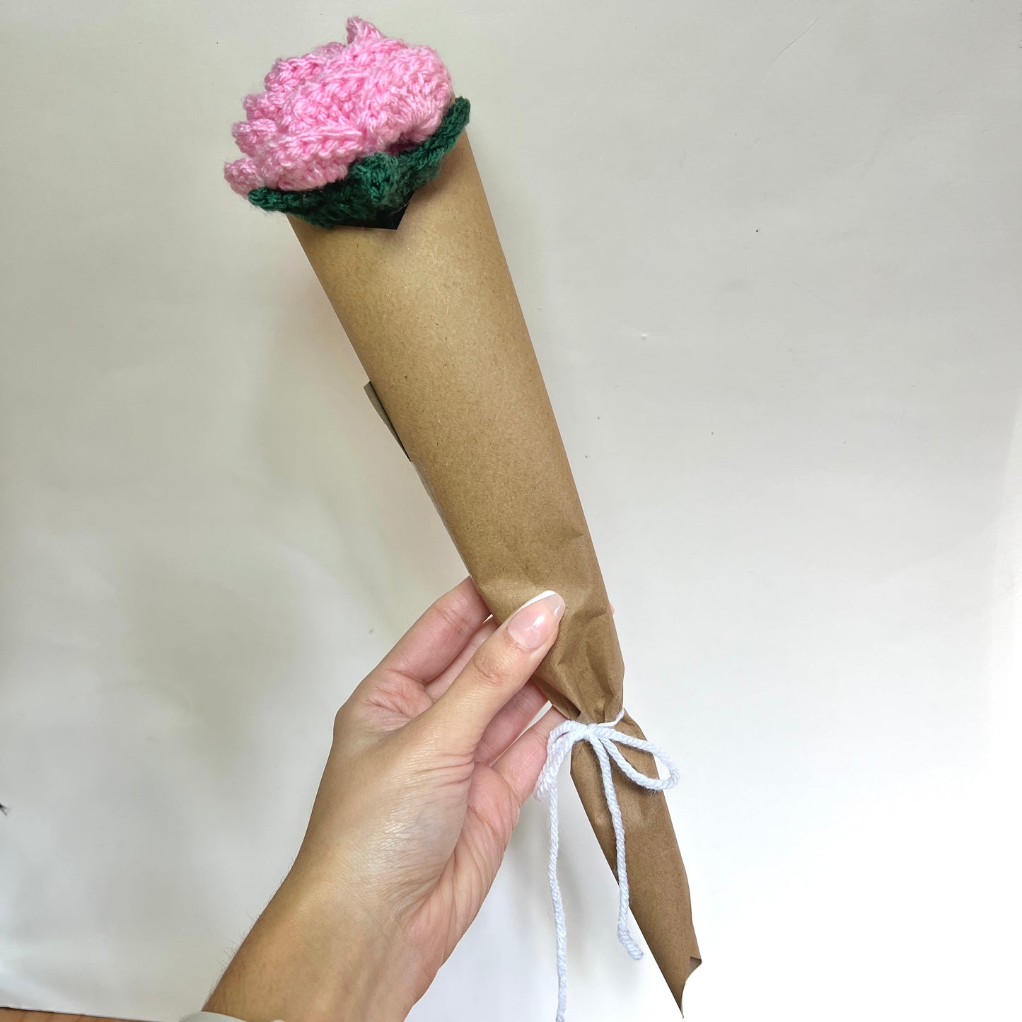 Crochet Rose | Valentine’s Day Single Flower Bouquet