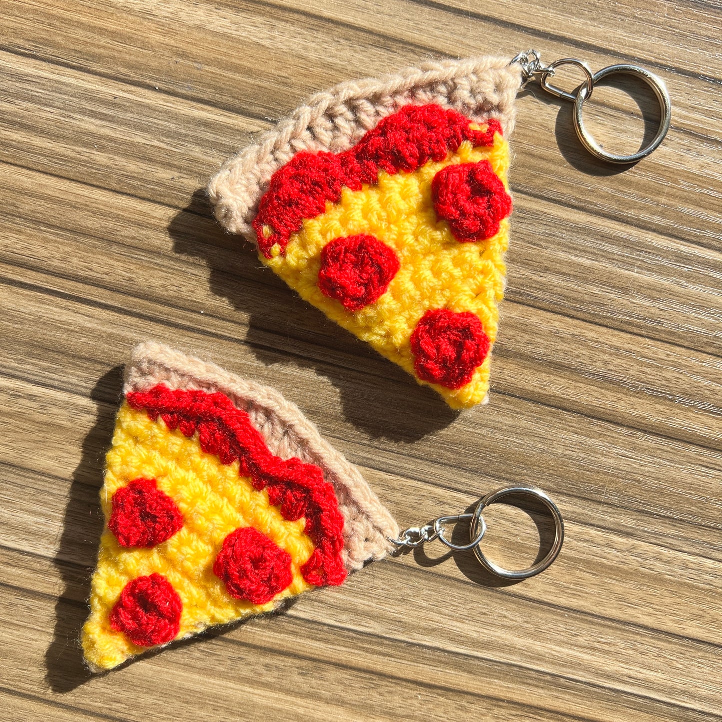 pizza slice keychain
