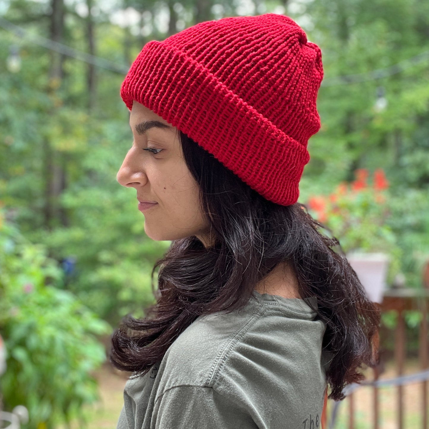Red Knit Beanie