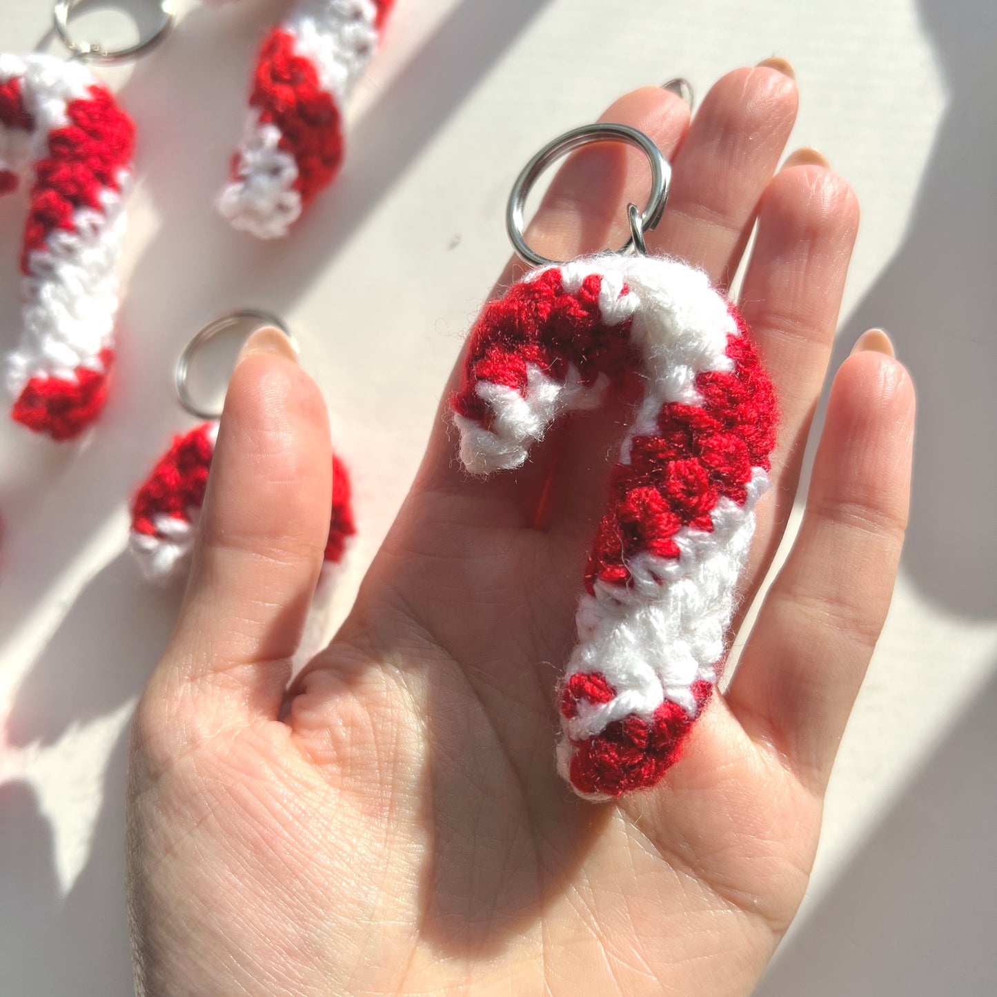 Candy Cane Keychain