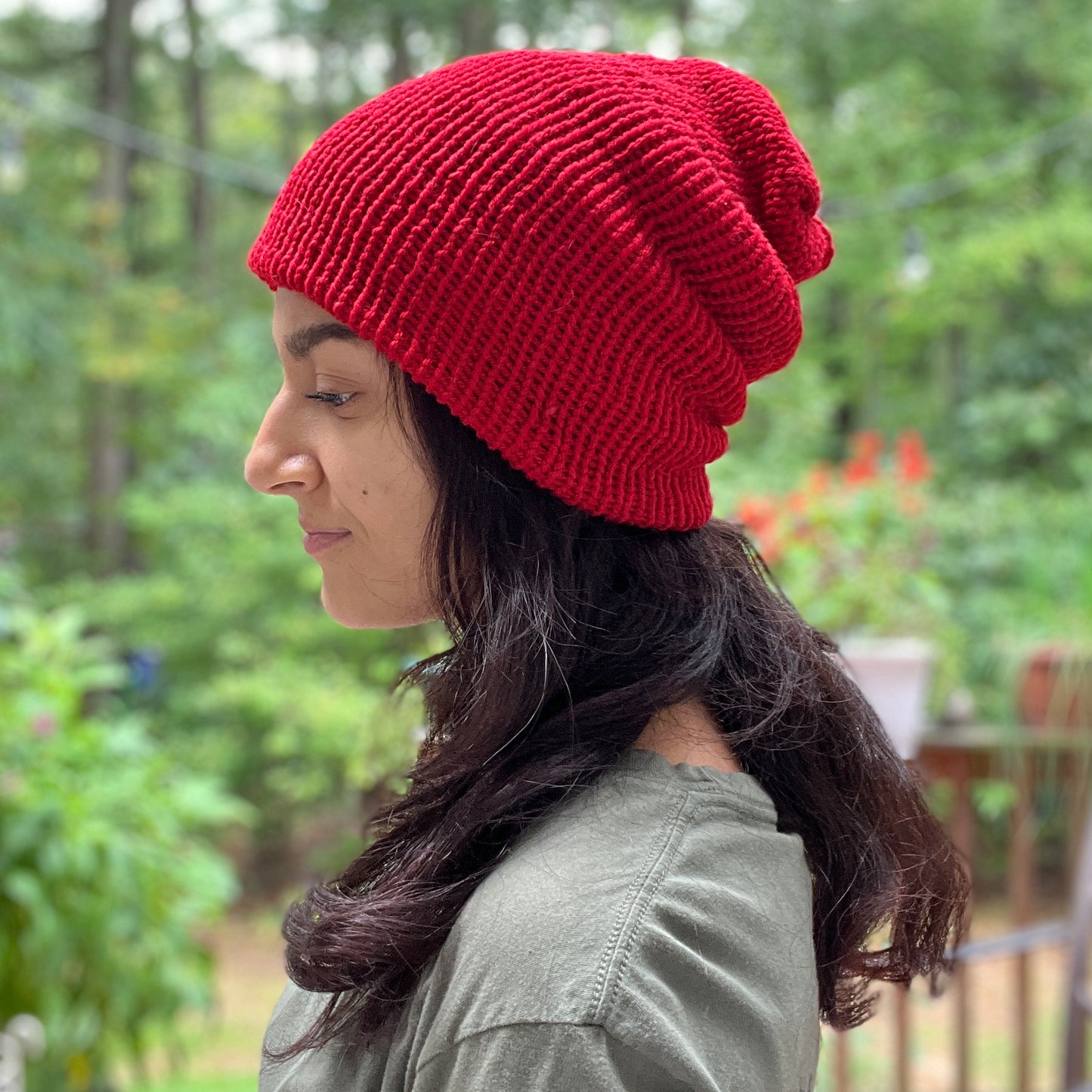 Red Knit Beanie