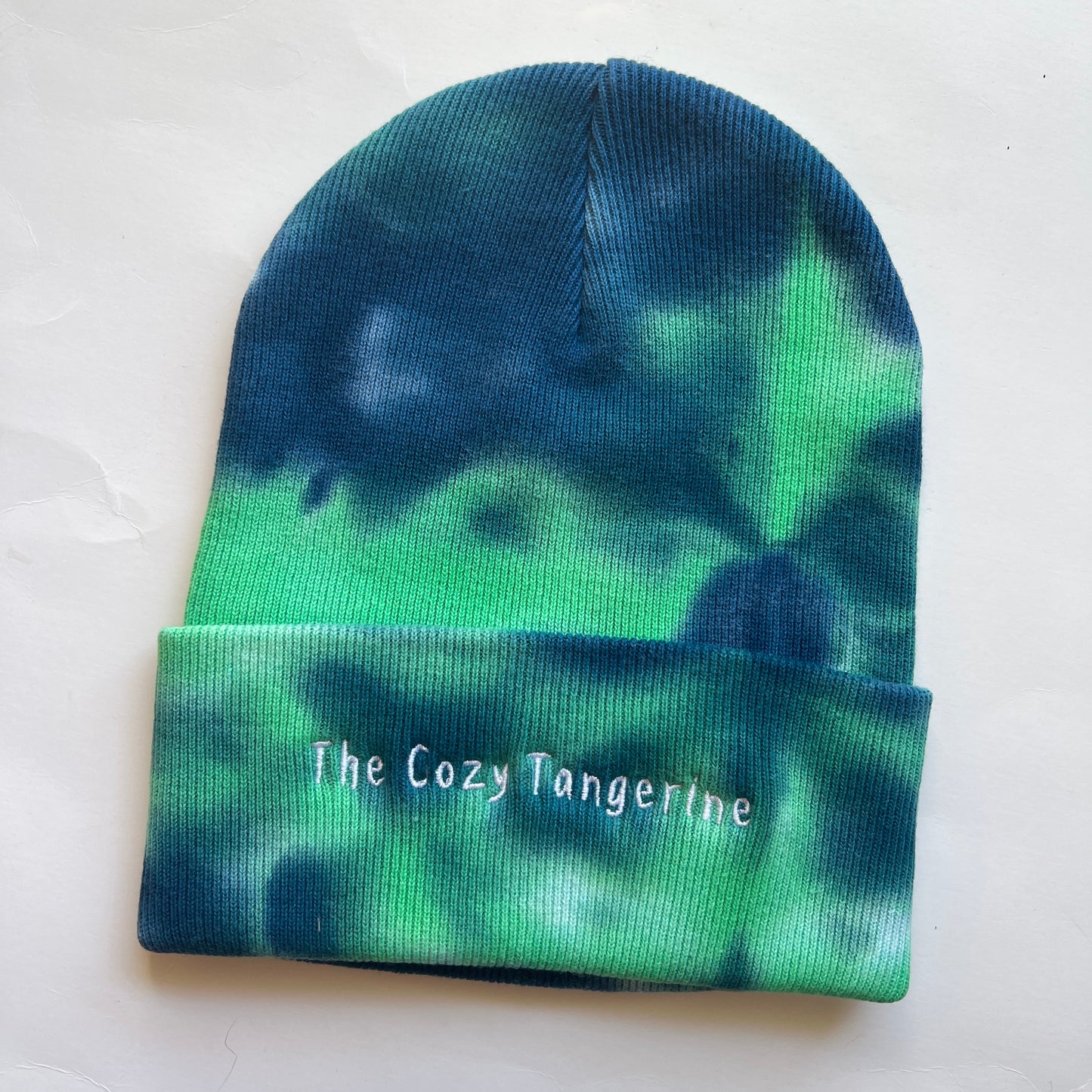 Tie-dye Embroidered Logo Beanie