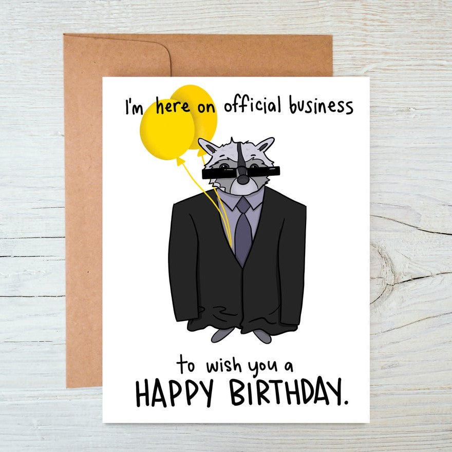 Official Business Birthday Greeting Card