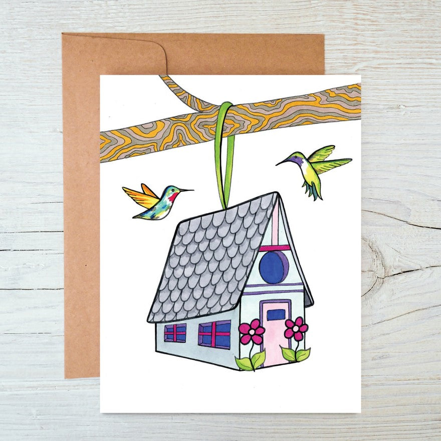 Hummingbird Housewarming Greeting Card