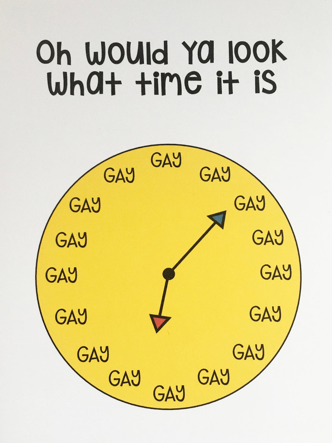 Gay Time Greeting Card