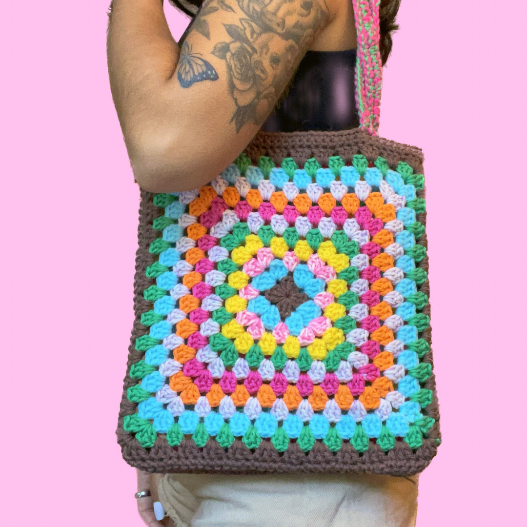 Multicolor Beach Tote