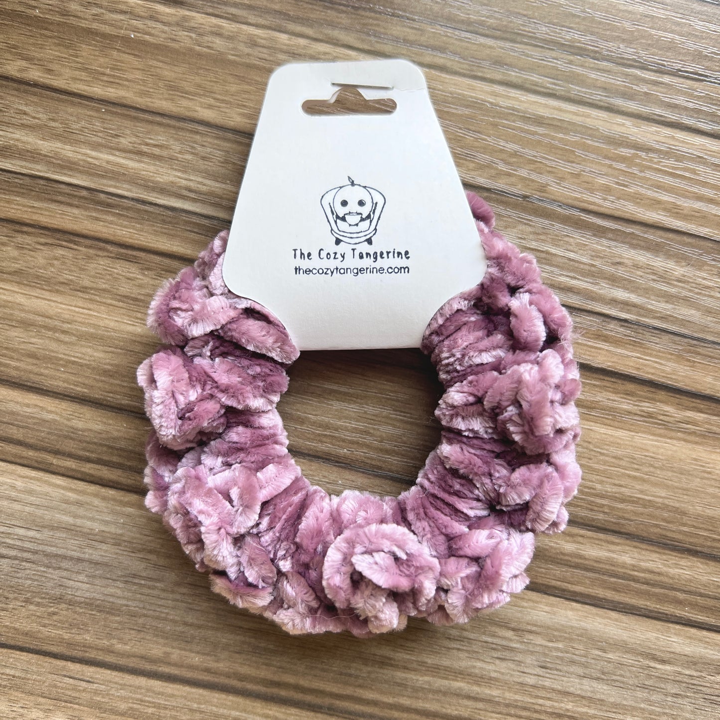 Dark Plum Velvet Scrunchie