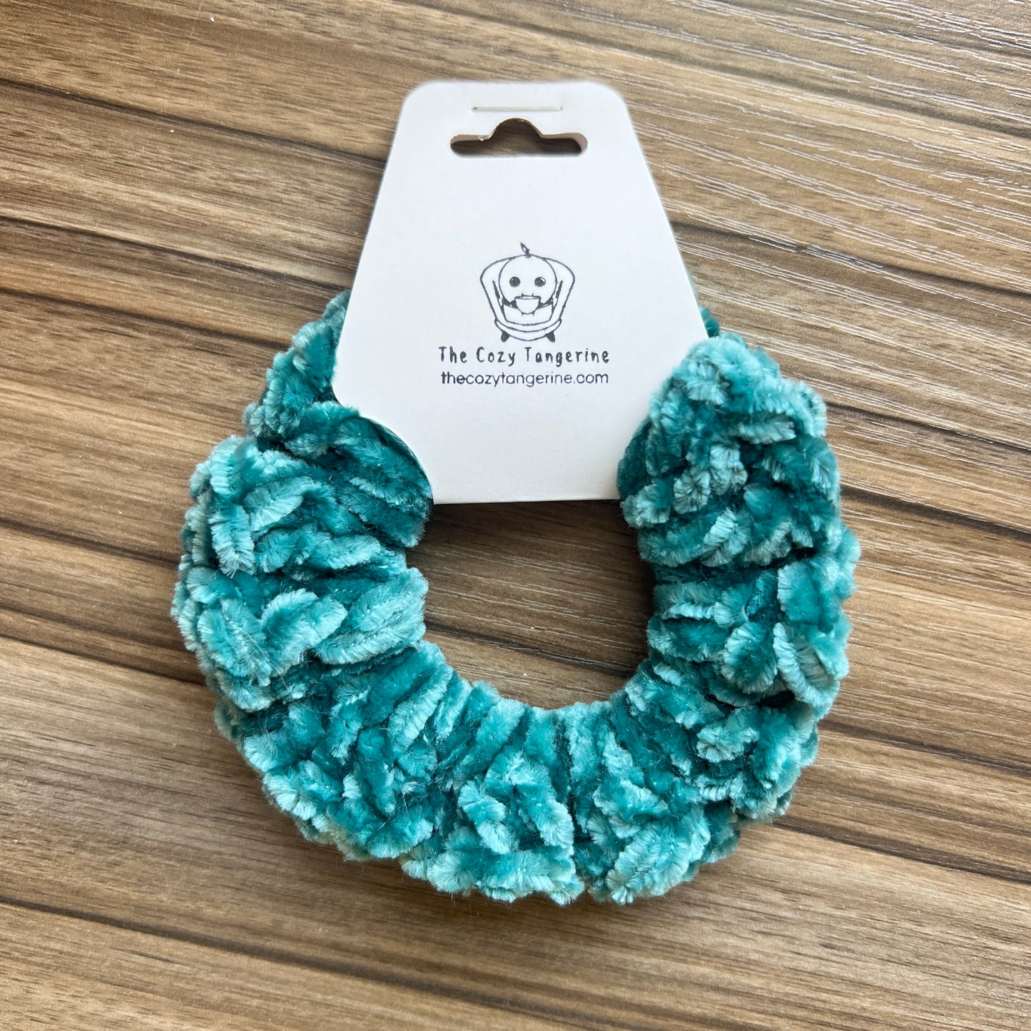 Dark Teal Velvet Scrunchie
