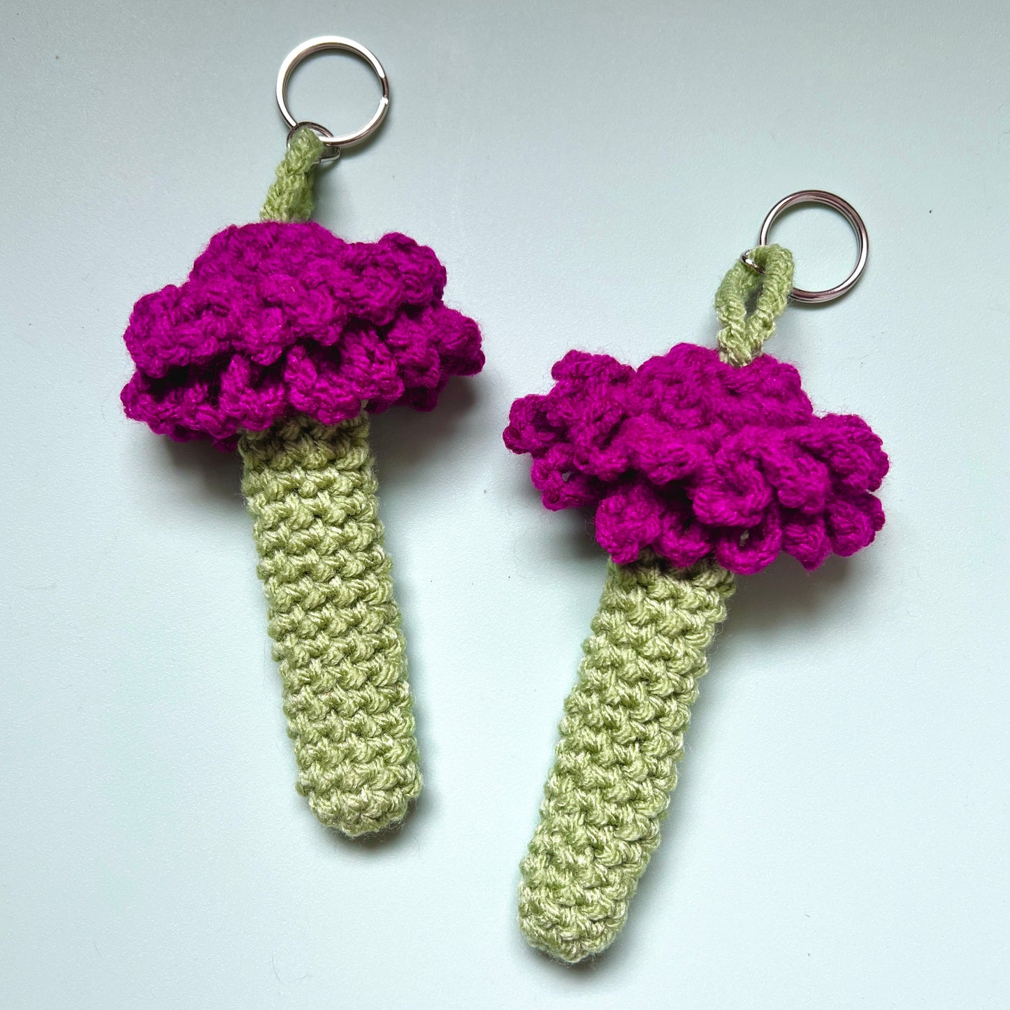 Purple Dahlia Vape Holder Keychain