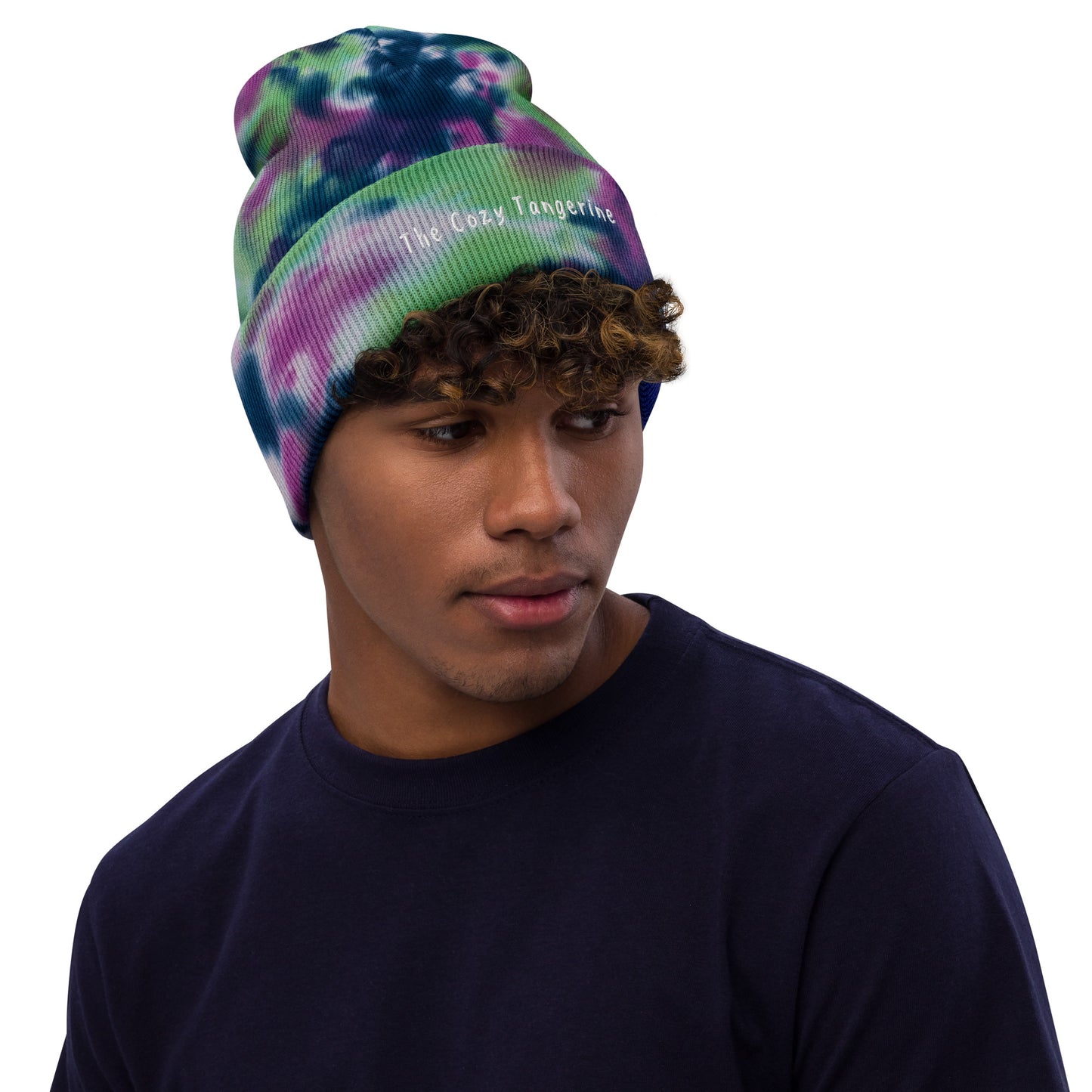 Tie-dye Embroidered Logo Beanie