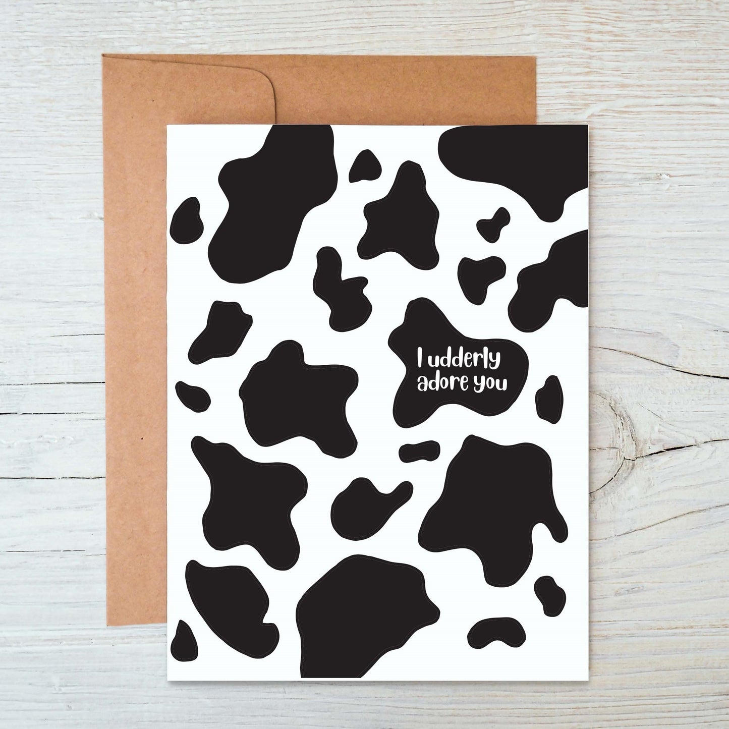 I Udderly Adore You Greeting Card
