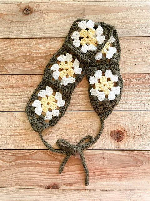 Granny Square Headband PATTERN - The Cozy Tangerine