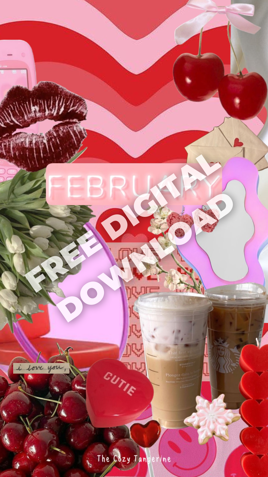 free february 2023 iphone wallpaper