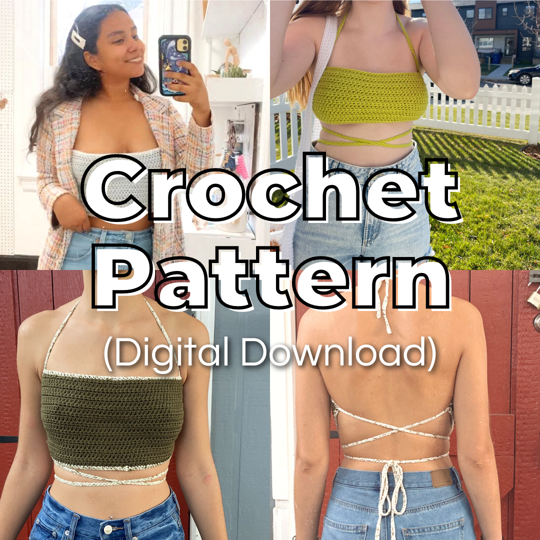 Remember This” Wrap-Top Pattern | Crochet Bandeau Pattern – The