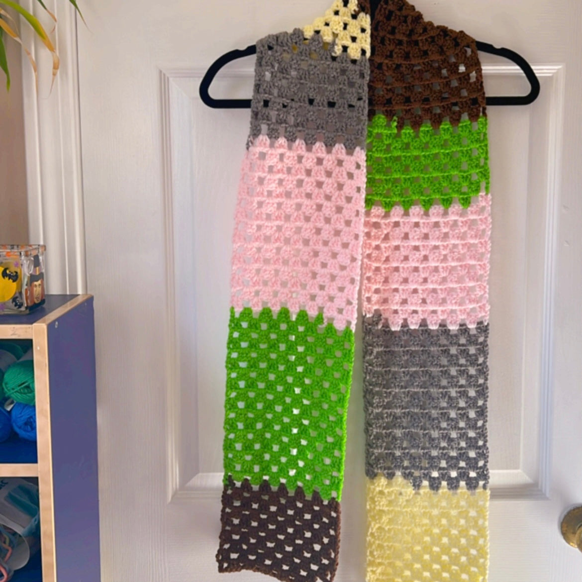 Multi Color Block Scarf