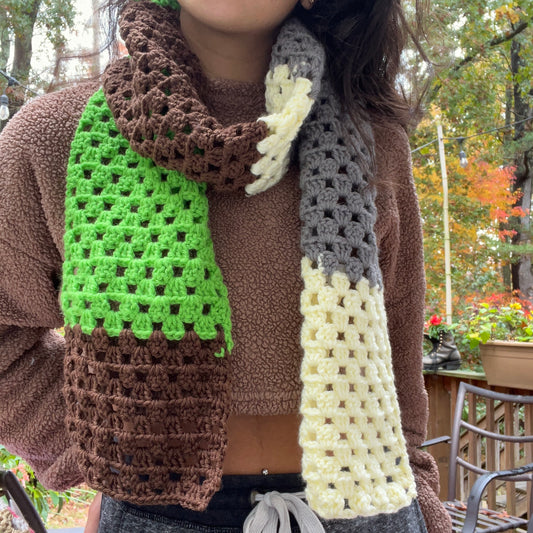 Multi Color Block Scarf