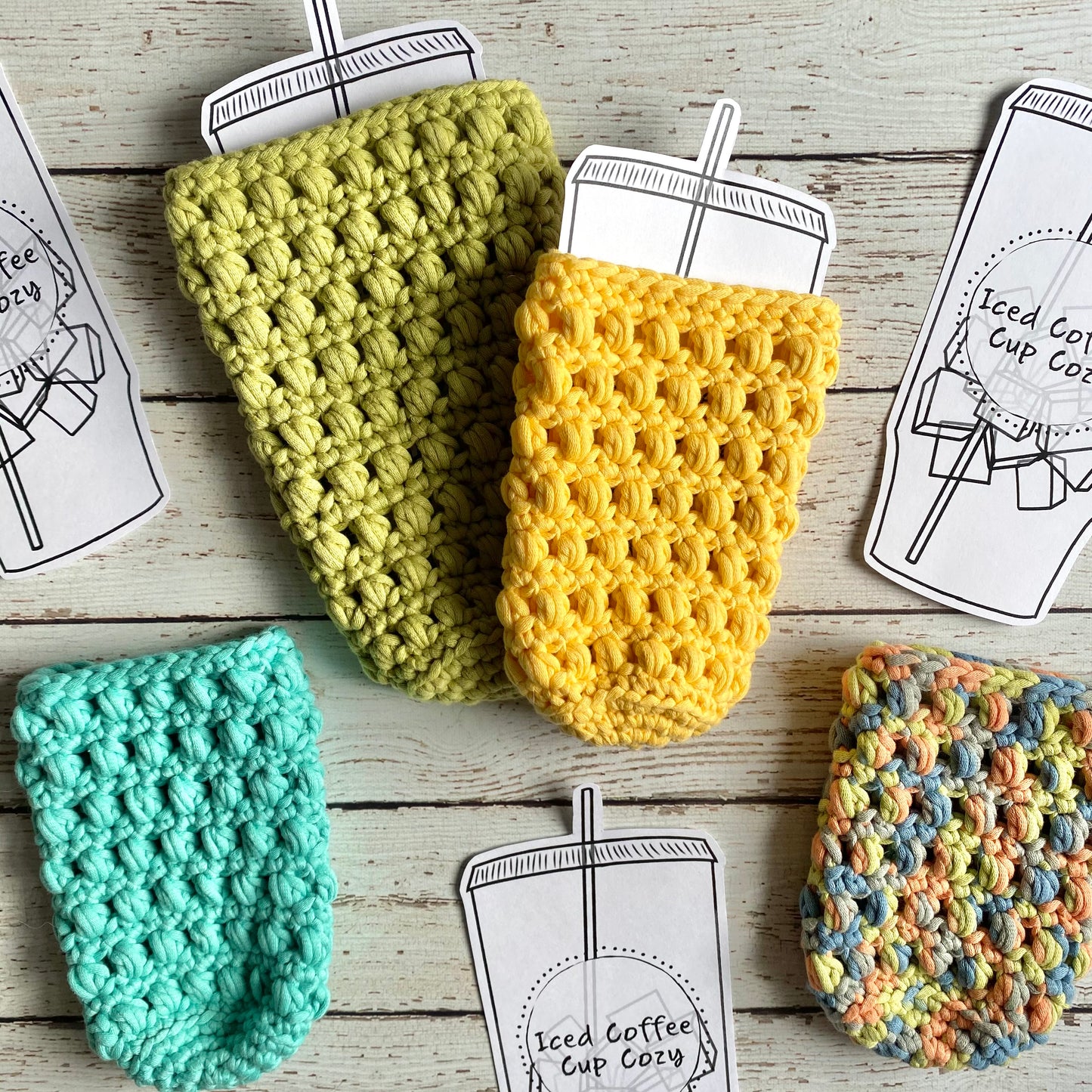 Reusable Iced Coffee Cozies - The Cozy Tangerine