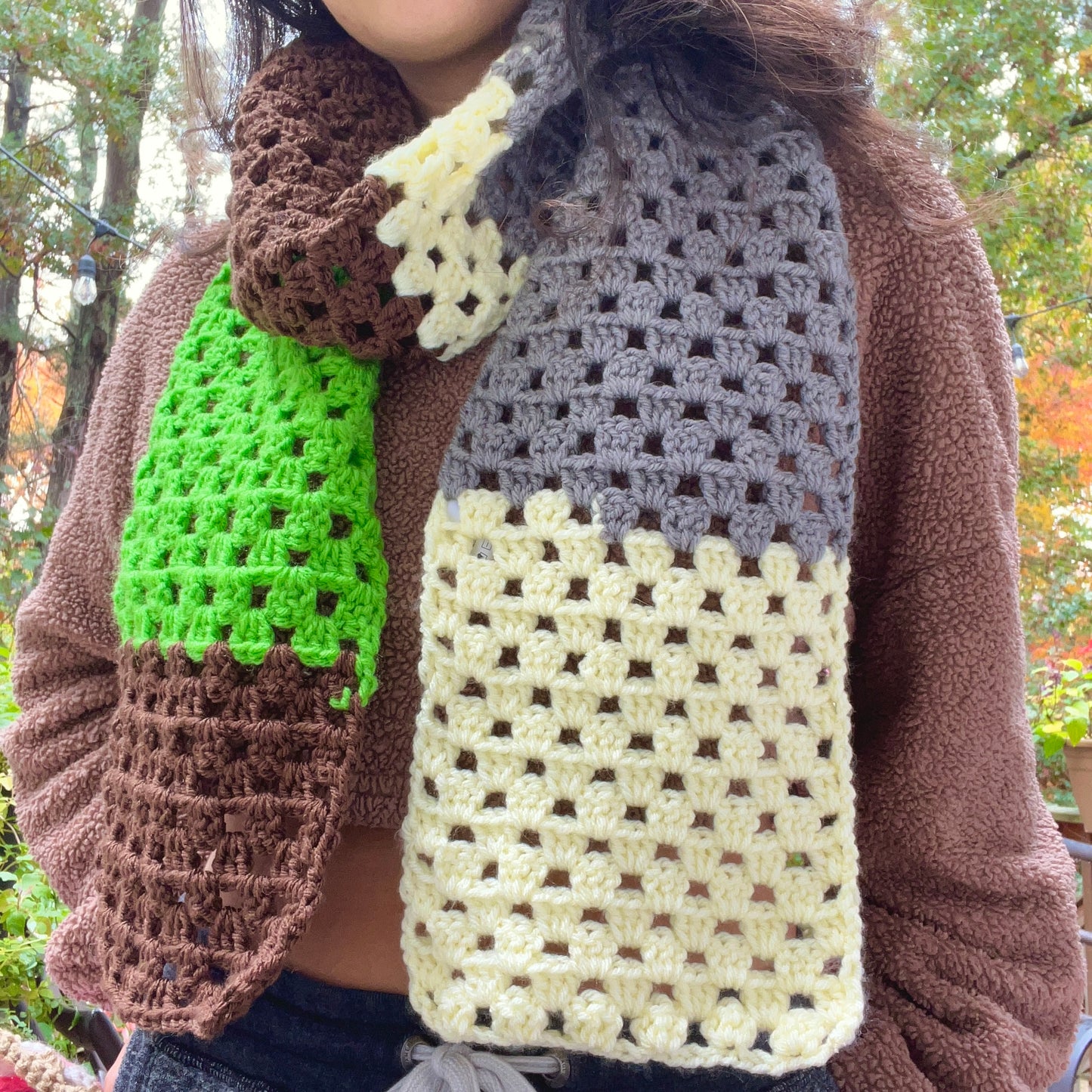 Multi Color Block Scarf