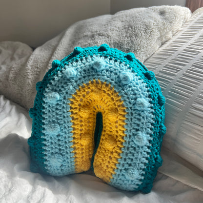 Lemon Blueberry Rainbow Pillow