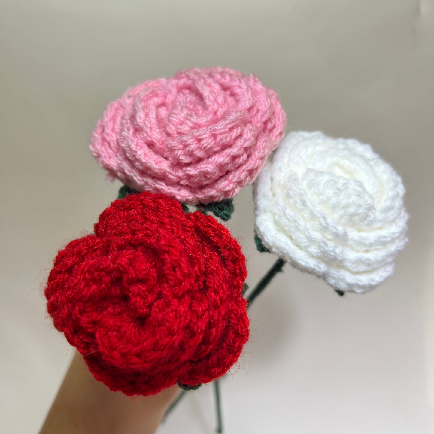 Crochet Rose | Valentine’s Day Single Flower Bouquet