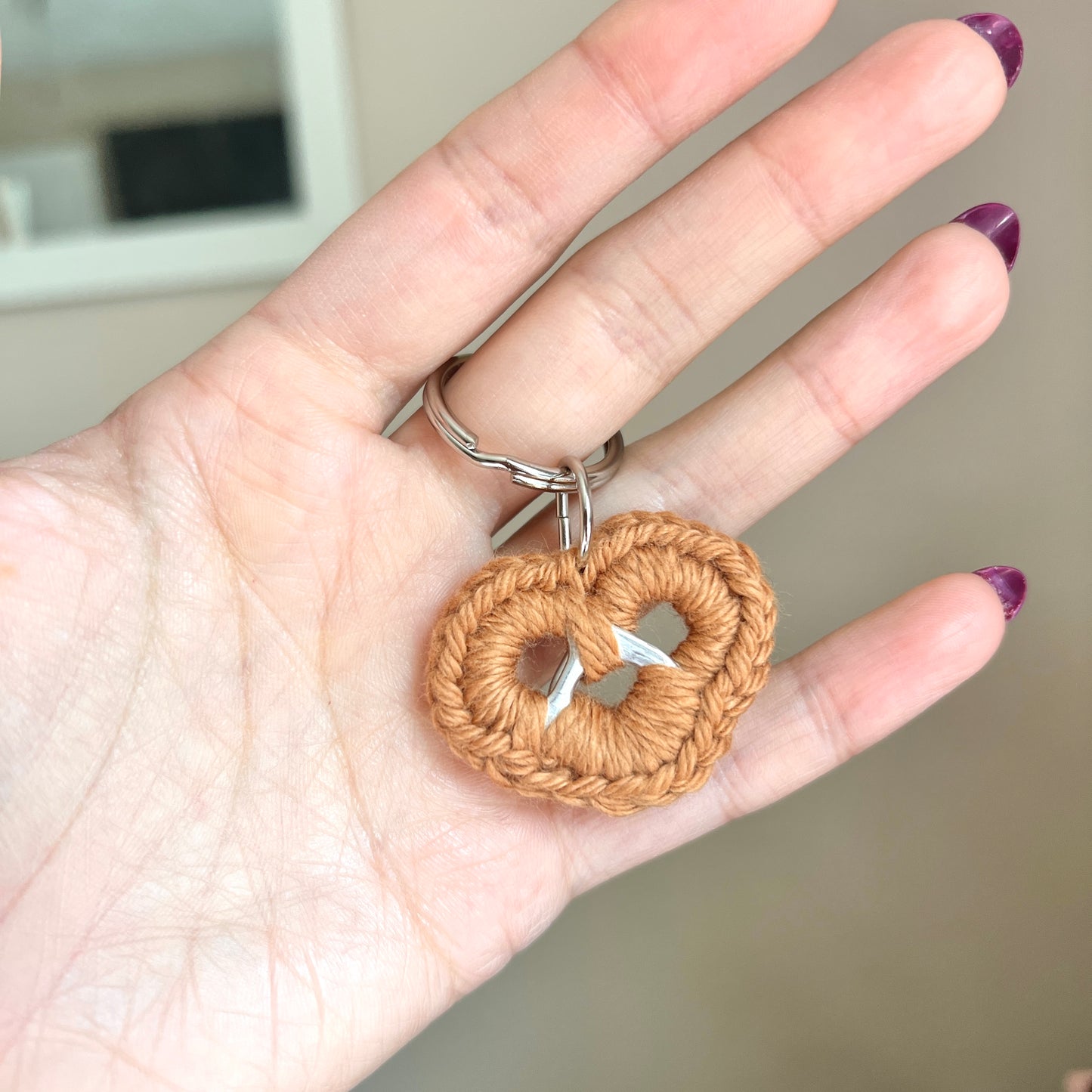 Soda Tab Pretzel Keychain