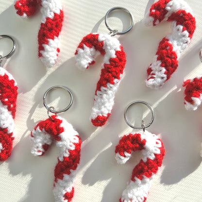 Candy Cane Keychain