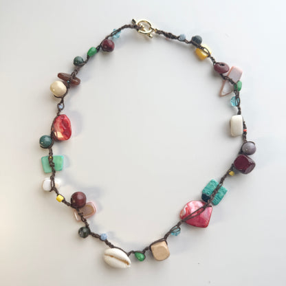 Color Pop Crochet Necklace