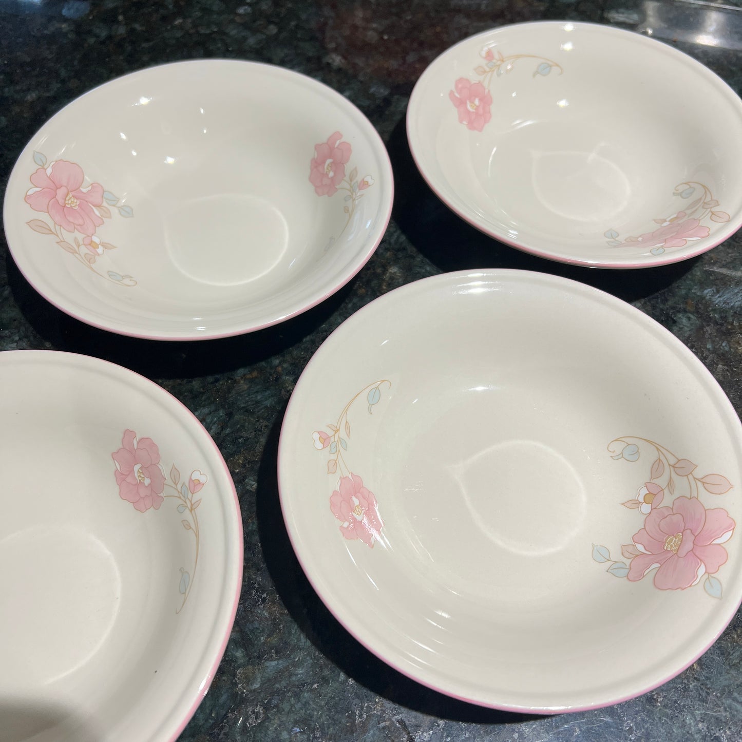 Vintage 1988 China Pearl Bowls + Mugs