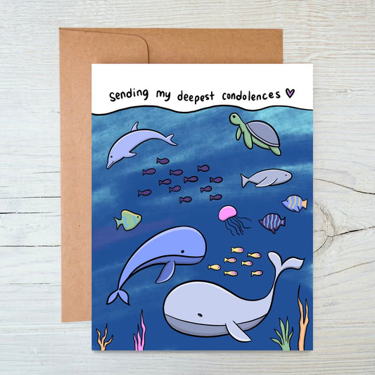 Deepest Condolonces Greeting Card