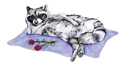 Sexy Raccoon Sticker