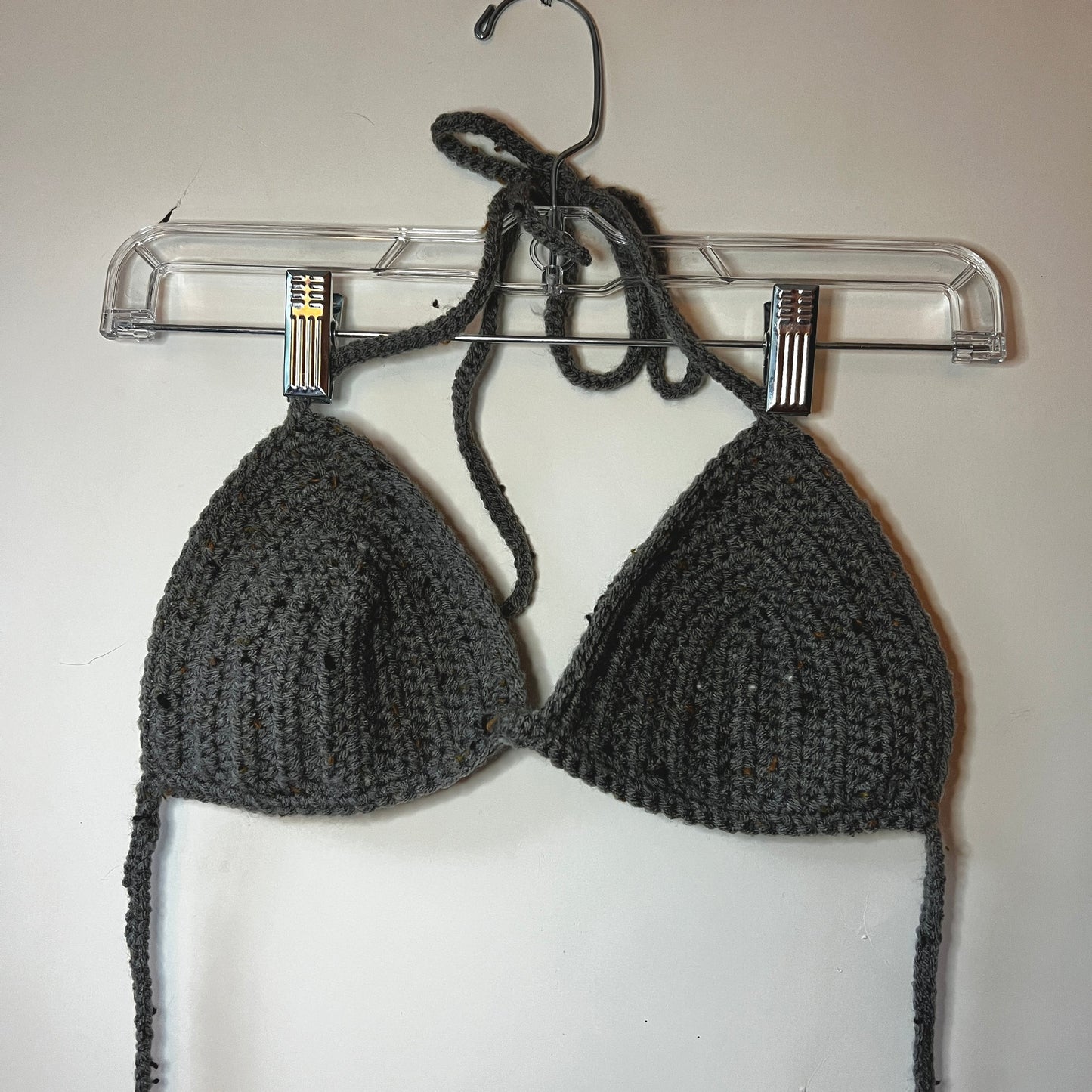 Speckled Grey Bikini Top/Bralette (M/L)