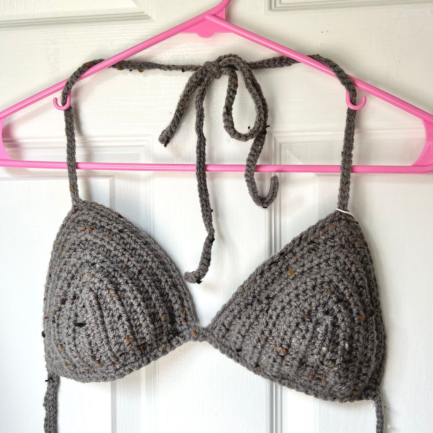 Speckled Grey Bikini Top/Bralette (M/L)