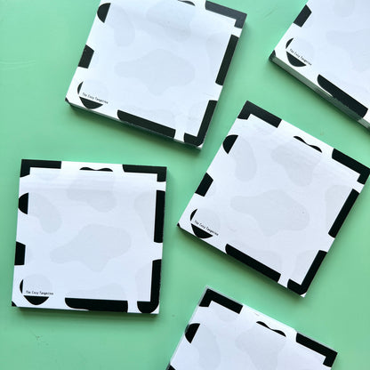 cow print sticky notes