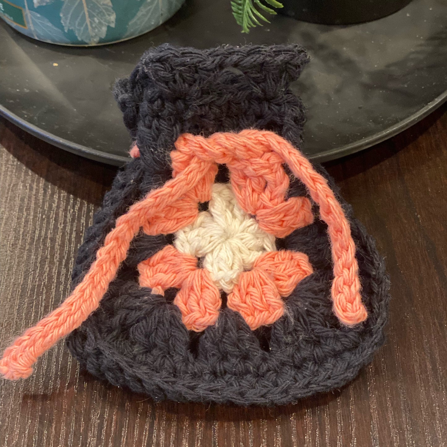 Granny Square Crystal Pouch Crochet Pattern (Digital Download)