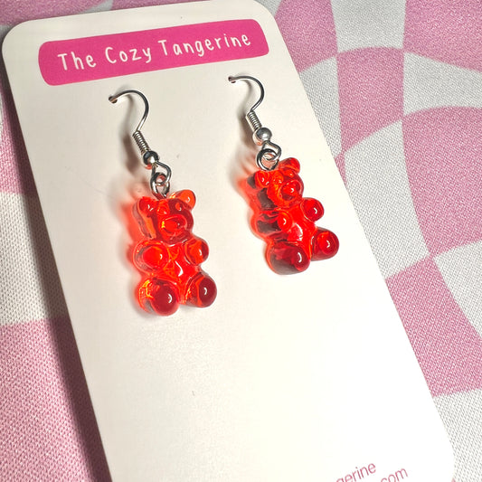 Gummy Bear Earrings (Red)