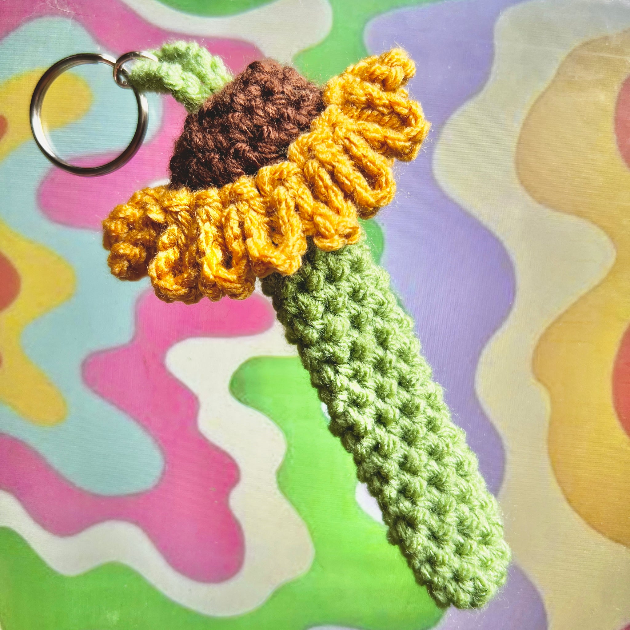 Sunflower Keychain Vape Holder Functional Keychain The Cozy Tangerine