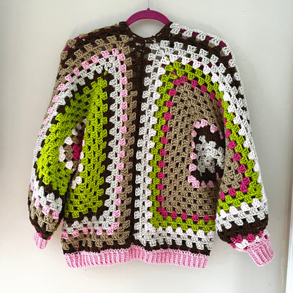 Pink Pistachio Cardigan Sweater