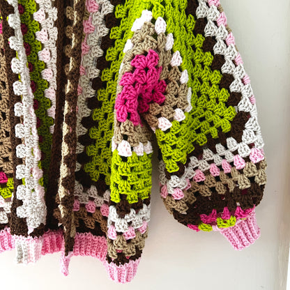 Pink Pistachio Cardigan Sweater
