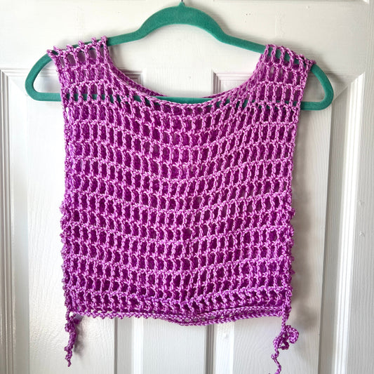 Lilac Mesh Tank Top (L)